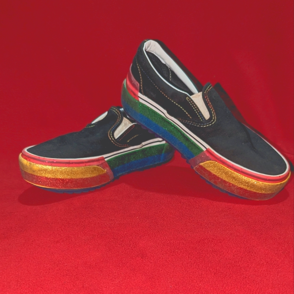 Vans rainbow platform Slip-On Shoes